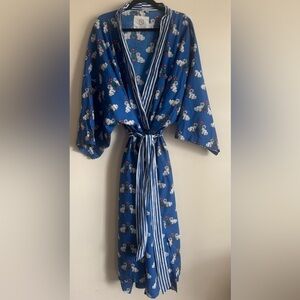 Plus Size Print Fresh Dog Print Robe Size 3X/4X